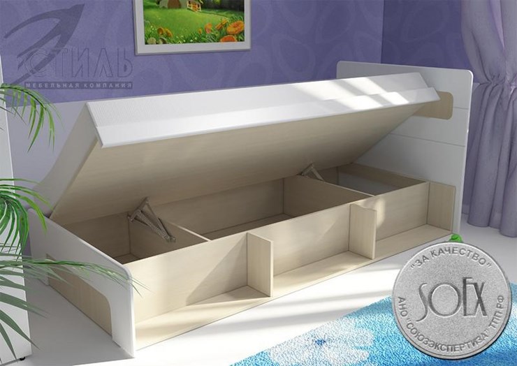 Кровать с подъемным механизмом Палермо-Юниор без вставок в Шадринске - изображение 2