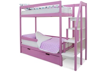Детская 2-ярусная кровать Svogen розовый в Шадринске