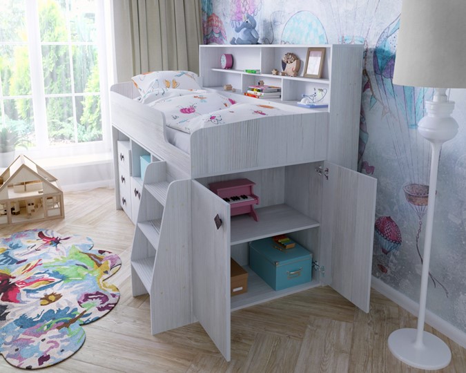 Детская кровать-чердак Малыш-5, цвет Винтерберг в Шадринске - изображение 6
