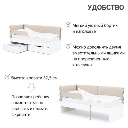Кровать Denvas, холодный бежевый в Шадринске - изображение 12