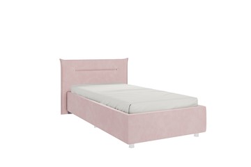Детская кровать 0.9 Альба, нежно-розовый (велюр) в Кургане