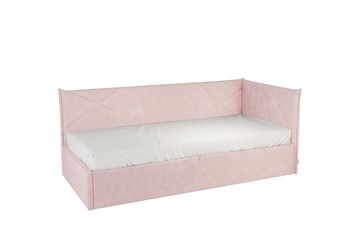 Кроватка 0.9 Бест (Тахта), нежно-розовый (велюр) в Шадринске