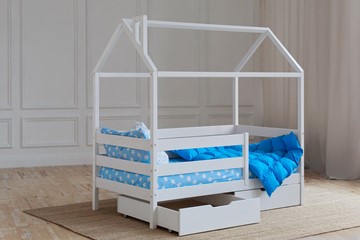 Кровать детская Домик с ящиками, цвет белый в Шадринске - предосмотр 2