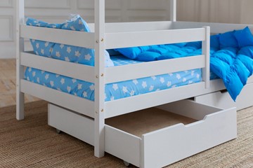 Кровать детская Домик с ящиками, цвет белый в Шадринске - предосмотр 3