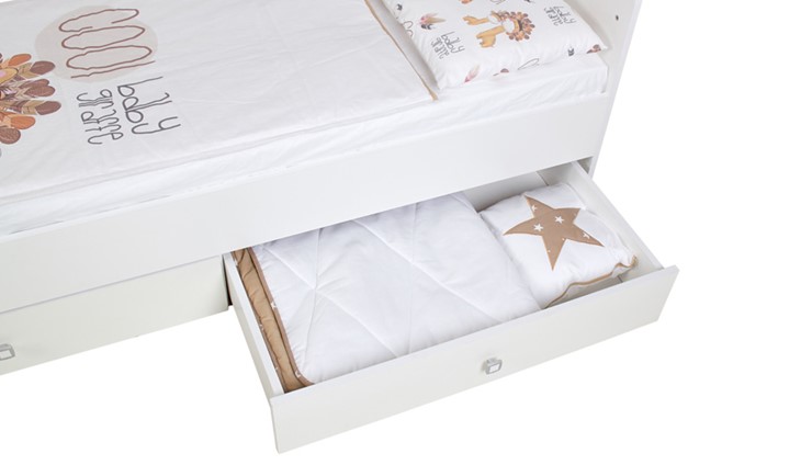 Детская кровать с комодом Фея 1100 Белый в Шадринске - изображение 10