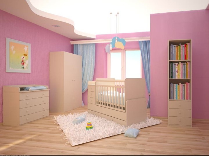 Детская кровать Фея 1100 Слоновая кость в Шадринске - изображение 3