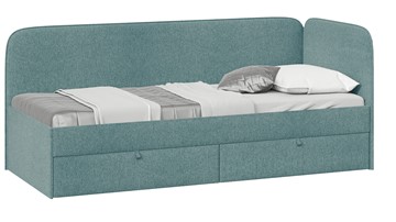 Кровать детская Молли тип 1 (80), Микровелюр Scandi Indigo 11 в Шадринске