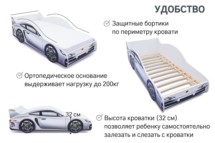 Кровать-машина Porsche в Шадринске - изображение 6