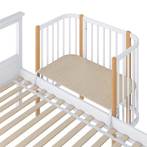 Детская кровать POLINI Kids Simple 105 Белый / Бук в Шадринске - предосмотр 3