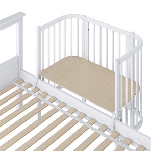 Кроватка приставная POLINI Kids Simple 105 Белый в Шадринске - предосмотр 2