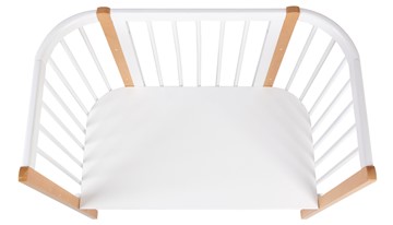 Кроватка приставная POLINI Kids Simple 120 Белый / Бук в Шадринске - предосмотр 4
