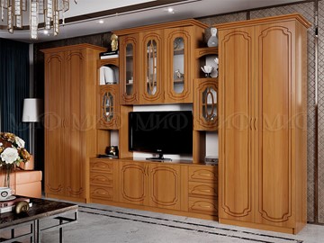 Гостиный гарнитур Альберт со шкафами, матовый в Шадринске