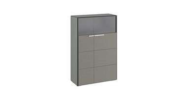 Шкаф Наоми комбинированный двухстворчатый, цвет Фон серый, Джут ТД-208.07.29 в Кургане