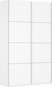 Шкаф 2-х дверный Прайм (ДСП/ДСП) 1600x570x2300, белый снег в Шадринске