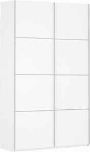 Шкаф 2-дверный Прайм (ДСП/ДСП) 1200x570x2300, белый снег в Шадринске