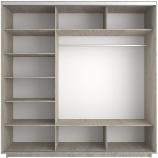 Шкаф 3-дверный Экспресс (Комби) 1800х600х2400, шимо светлый в Шадринске - изображение 1