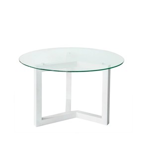 Журнальный стол Оникс-8, Выбеленный дуб/Прозрачное стекло в Кургане