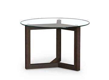 Круглый столик Оникс-8, Венге/Прозрачное стекло в Шадринске