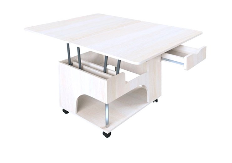 Складной стол-трансформер Стэп, Бодега белый в Кургане - изображение 5