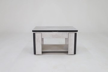 Складной стол-трансформер Дэнс, цемент светлый в Шадринске - предосмотр 1