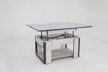 Складной стол-трансформер Дэнс, цемент светлый в Шадринске - предосмотр 3