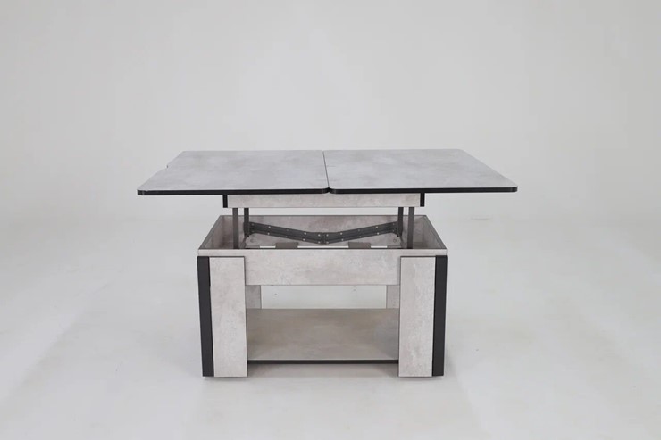 Складной стол-трансформер Дэнс, цемент светлый в Шадринске - изображение 4