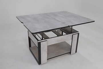 Складной стол-трансформер Дэнс, цемент светлый в Шадринске - предосмотр 5