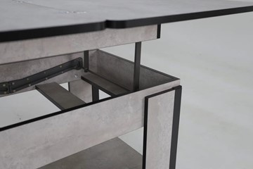 Складной стол-трансформер Дэнс, цемент светлый в Шадринске - предосмотр 6