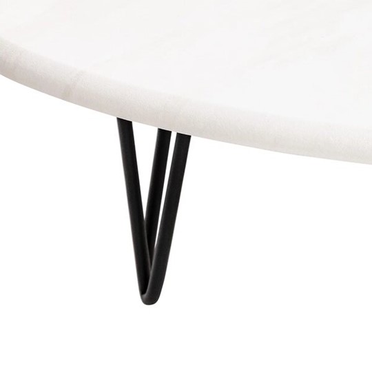 Журнальный столик Дадли (Черный/Белый бетон) в Кургане - изображение 5