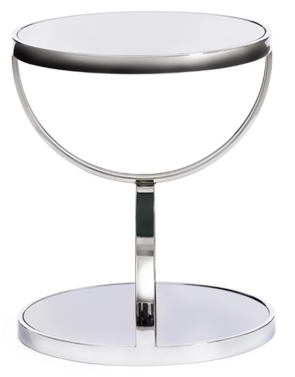 Кофейный столик GROTTO (mod. 9157) металл/дымчатое стекло, 42х42х50, хром в Шадринске - изображение 1
