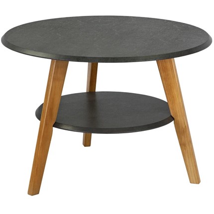 Круглый столик BeautyStyle 17 (серый бетон-бук) в Шадринске - изображение