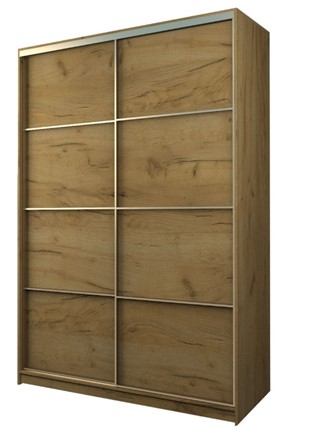 Шкаф 2-х дверный MAX МШ-23-6-16-11, Профиль Золото/Цвет Дуб крафт золотой в Шадринске - изображение