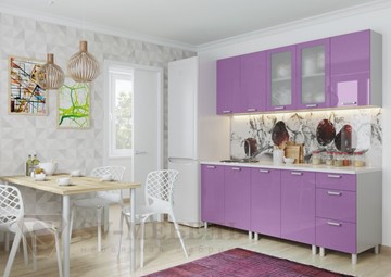 Модульный кухонный гарнитур Модерн, фиолетовый металлик в Шадринске