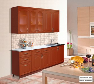 Модульный кухонный гарнитур Классика 2000, цвет Итальянский орех в Шадринске