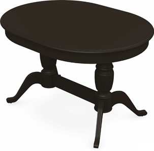Раздвижной стол Леонардо-2 исп. Овал, тон 11 (Морилка/Эмаль) в Кургане