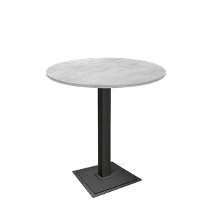 Барный стол SHT-TU5-BS1/H110 / SHT-TT 90 ЛДСП (бетон чикаго светло-серый/черный) в Кургане