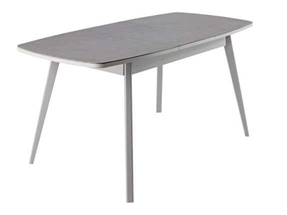 Обеденный раздвижной стол Артктур, Керамика, grigio серый, 51 диагональные массив серый в Шадринске - изображение