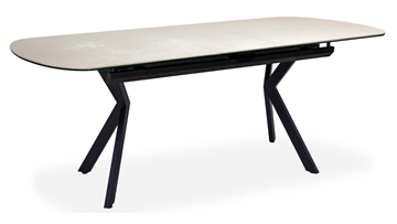 Обеденный раздвижной стол Шамони 3CX 180х95 (Oxide Avorio/Графит) в Шадринске - предосмотр 1