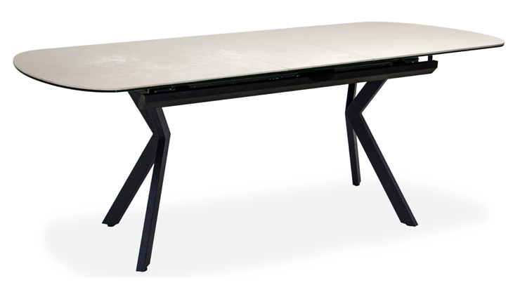 Обеденный раздвижной стол Шамони 3CX 180х95 (Oxide Avorio/Графит) в Шадринске - изображение 1