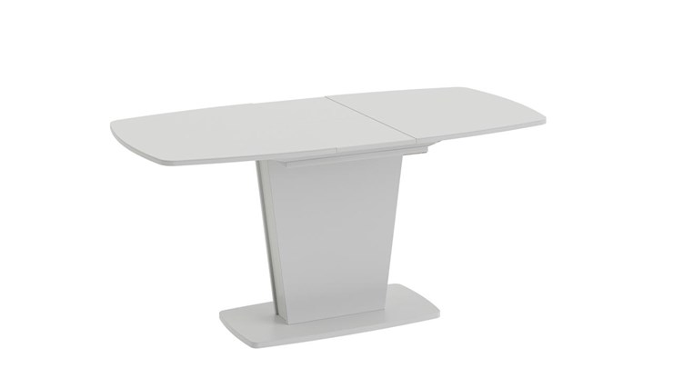 Стол раздвижной Честер тип 2, цвет Белый/Стекло белый глянец в Шадринске - изображение 1