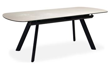 Кухонный стол раскладной Шамони 3CQ 180х95 (Oxide Avorio/Графит) в Шадринске - предосмотр 1