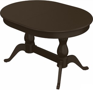Обеденный раздвижной стол Фабрицио-2 исп. Овал 1600, Тон 7 (Морилка/Эмаль) в Кургане