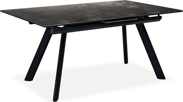 Обеденный раздвижной стол Бордо 2CQ 160х90 (Oxide Nero/Графит) в Кургане - предосмотр