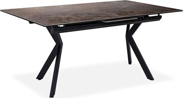 Кухонный стол раскладной Кубика Бордо 2CX 160х90 (Oxide Moro/Графит) в Кургане