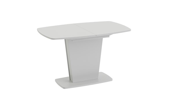 Стол раздвижной Честер тип 2, цвет Белый/Стекло белый глянец в Шадринске - изображение