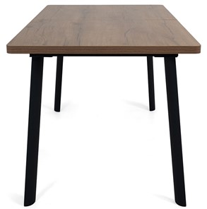 Кухонный раздвижной стол Дали-1L(ноги черные, дуб табако) в Шадринске - предосмотр 2