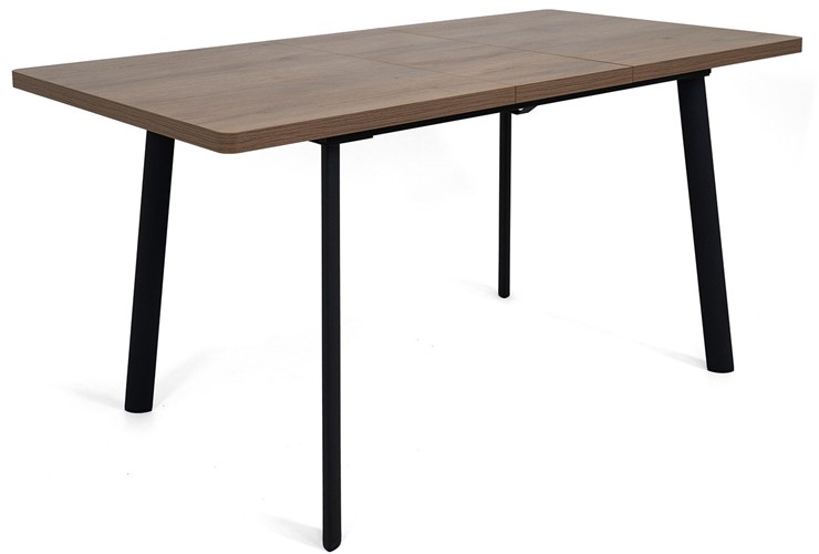 Кухонный раздвижной стол Дали-1L(ноги черные, дуб табако) в Шадринске - изображение 3