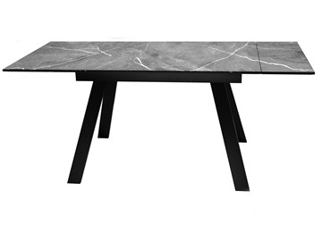 Кухонный стол раскладной DikLine DKL140 Керамика Серый мрамор/опоры черные (2 уп.) в Кургане - предосмотр 4
