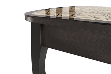 Кухонный раздвижной стол Экстра 2 цвет венге-арабика (1000х600х745) в Шадринске - предосмотр 1