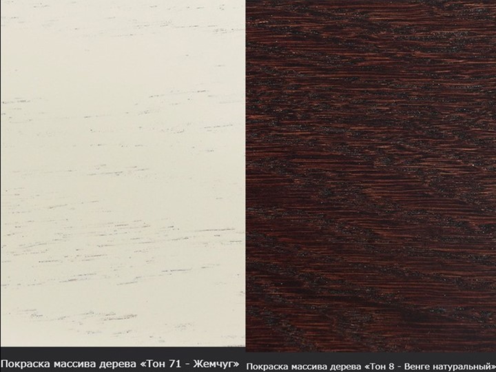Кухонный стол раскладной Фабрицио-1 исп. Круг 820, Тон 9 (Морилка/Эмаль) в Шадринске - изображение 14